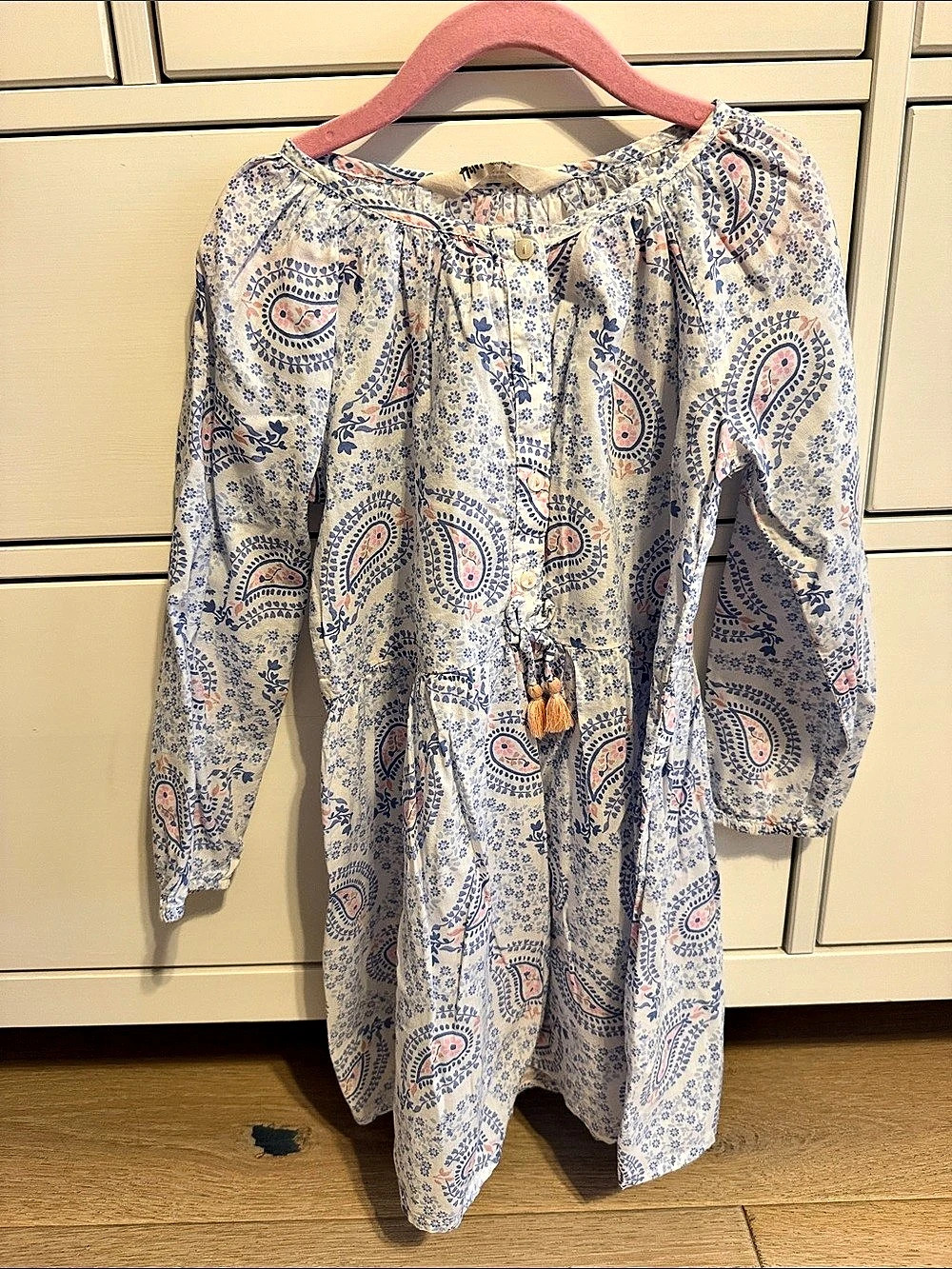 H&M Paisley Print Dress Size 4-5Y Like New